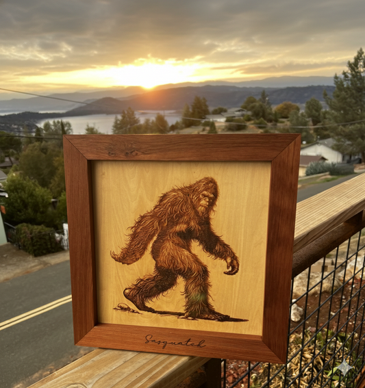 Sasquatch Laser Art