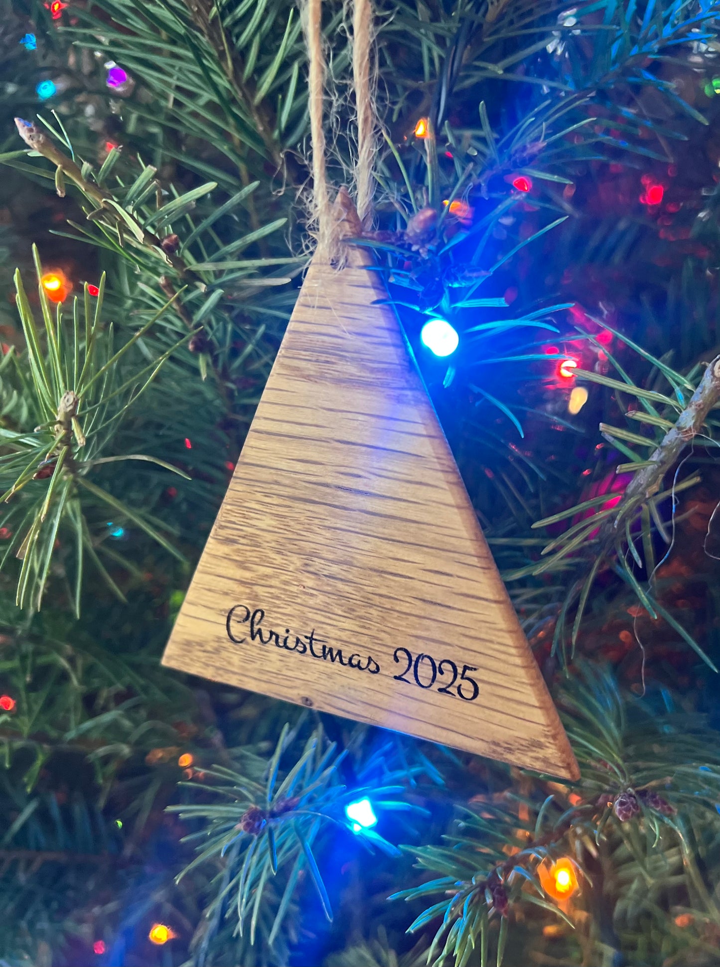 Solid Wood Christmas Ornaments