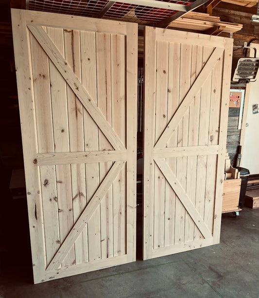 Custom Barn Door w/sliding hardware starts at just $285 (with a $100 deposit)